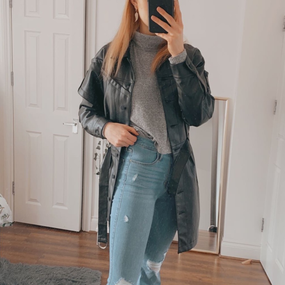 Mistress Rocks Long Leather Jacket